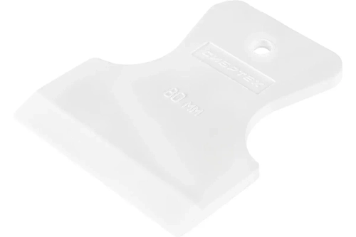 Шпатель резиновый белый, 80мм, 85833