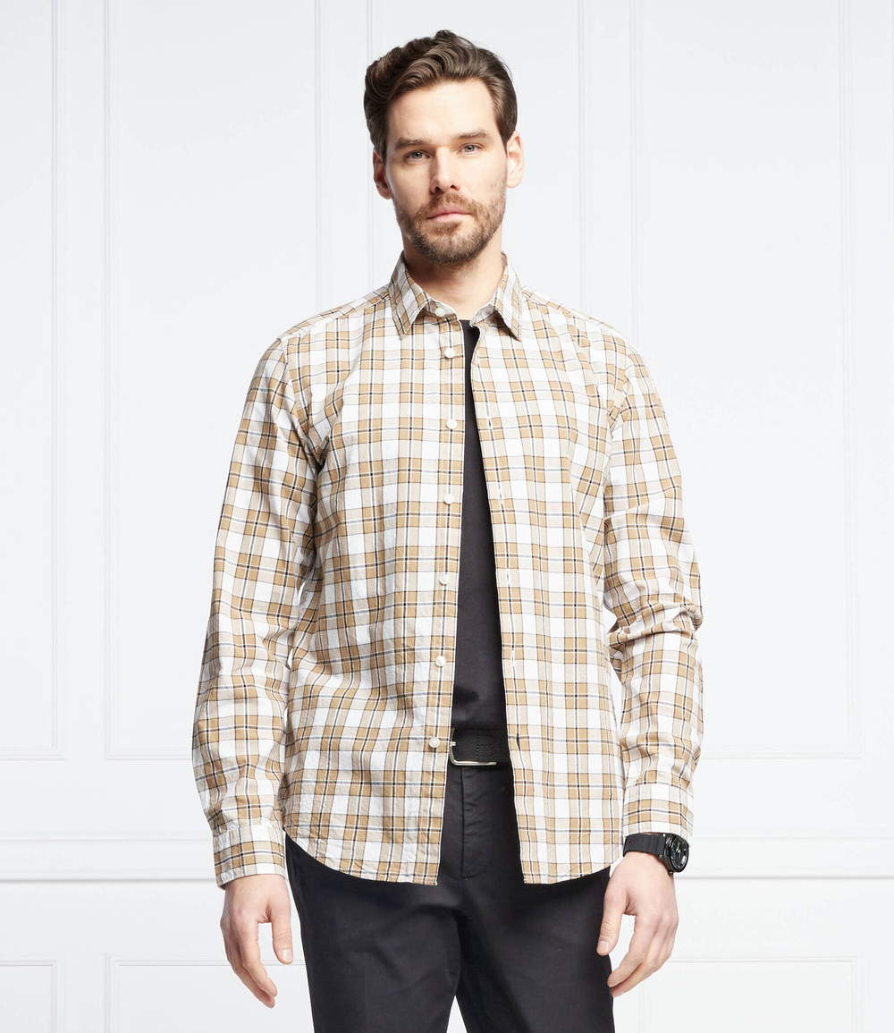 рубашка lukas_53f BOSS BLACK - бежевый(50468956)