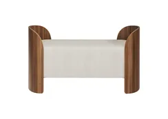 Банкетка Lagom 2 120 см (молочный, орех)