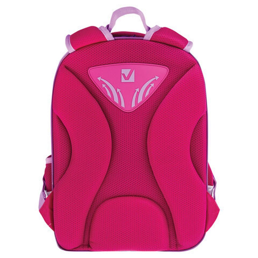 Ранец BRAUBERG QUADRO, 3 отделения, с брелком, "Plumage", 37х28х18 см, 229953