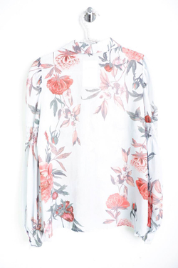 Блузка Lime цветочная, маркировка XS, визуально на 42 размер