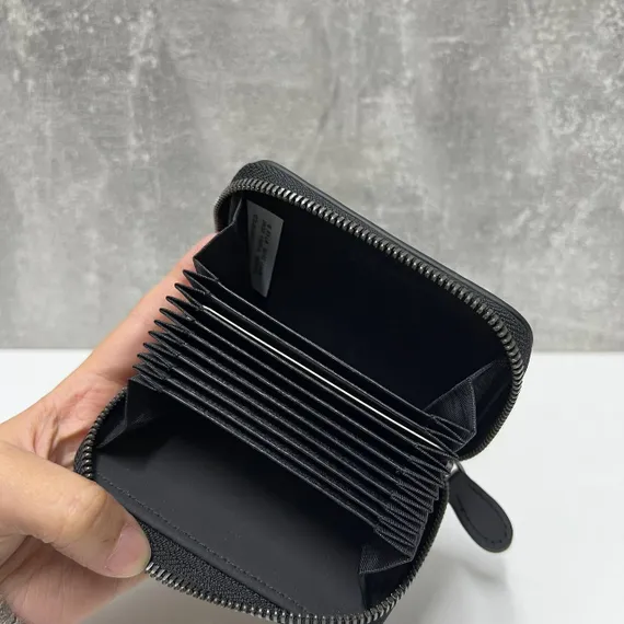 Визитница Bottega Veneta Intrecciato черный