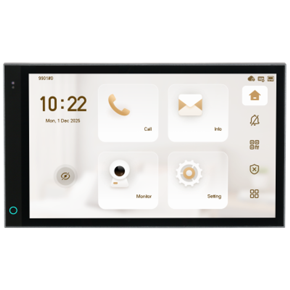 DHI-VTH5721A-WP-F Монитор видеодомофона IP 7 дюймовый с WiFi 2.4ГГц, (LInux), серый.