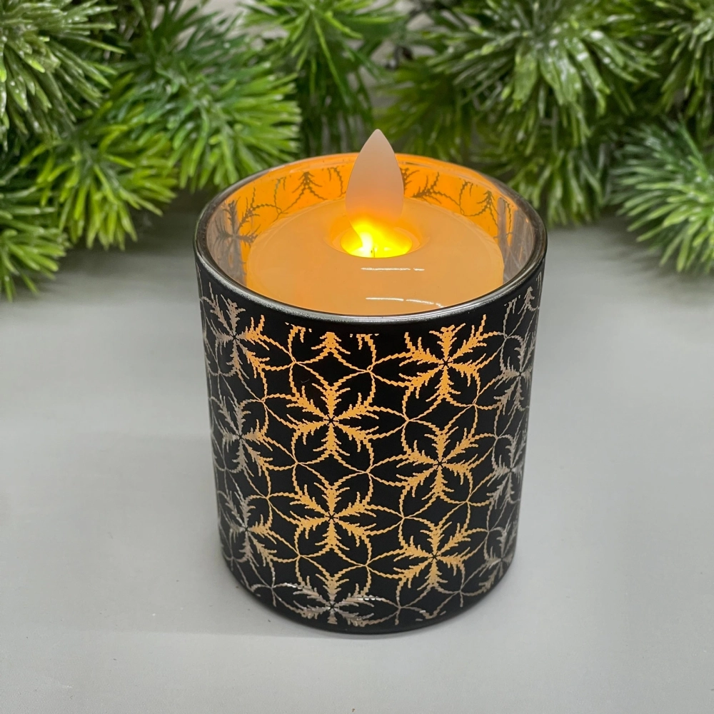 Подсвечник «Фантазия» 7*7,8 см, Черный