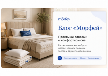Морфей запускает блог о матрасах, кроватях и здоровом сне