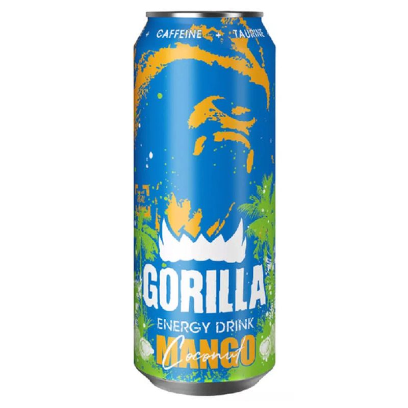 Энергетик Gorilla energy drink Mango 0,45 л/ж/б 24 ж/б/упак