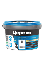 Затирка эластичная водоотталкивающая для швов СЕ 40 PREMIUM белая 01  2кг