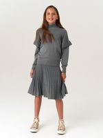 Джемпер для девочки AT244 серый