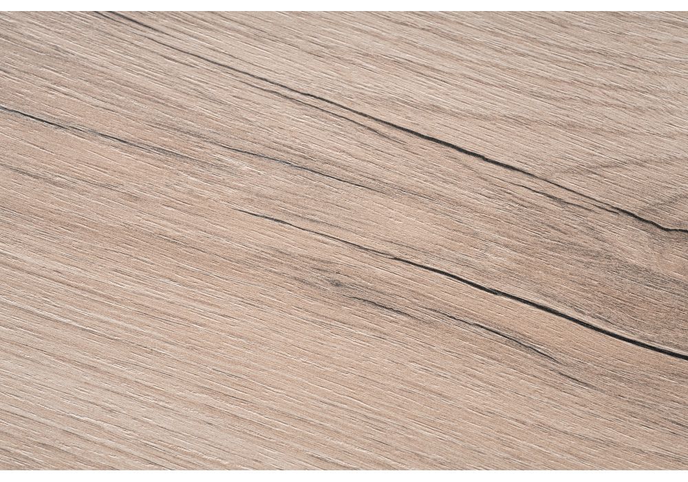 Стол Денвер Лофт 120х60х75 25 мм дуб светлый делано / черный матовый