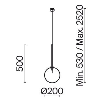 Подвесной светильник Maytoni MOD172PL-01B