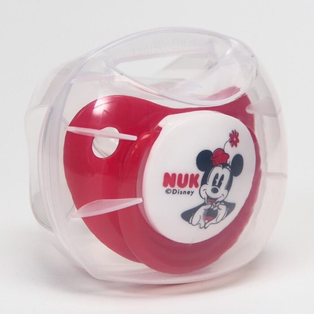 7454853 Соска-пустышка ортодонтическая, силикон, от 0 мес., в контейнере, «Минни»
