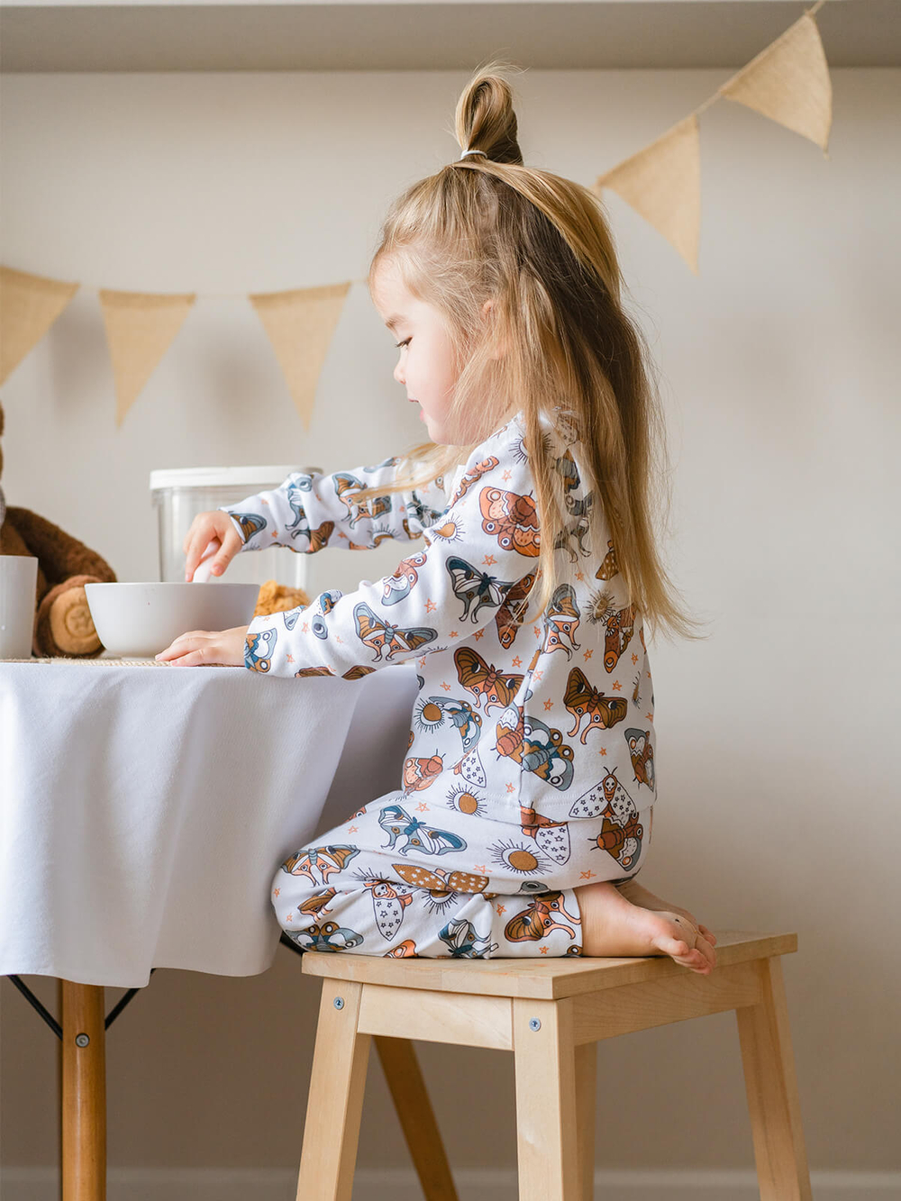 Пижама Mjölk Бабочки, на манжетах