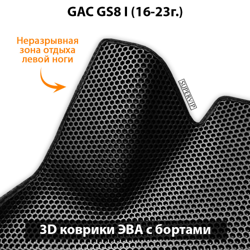 Передние автомобильные коврики ЭВА с бортами для на GAC GS8 I (16-23г.)