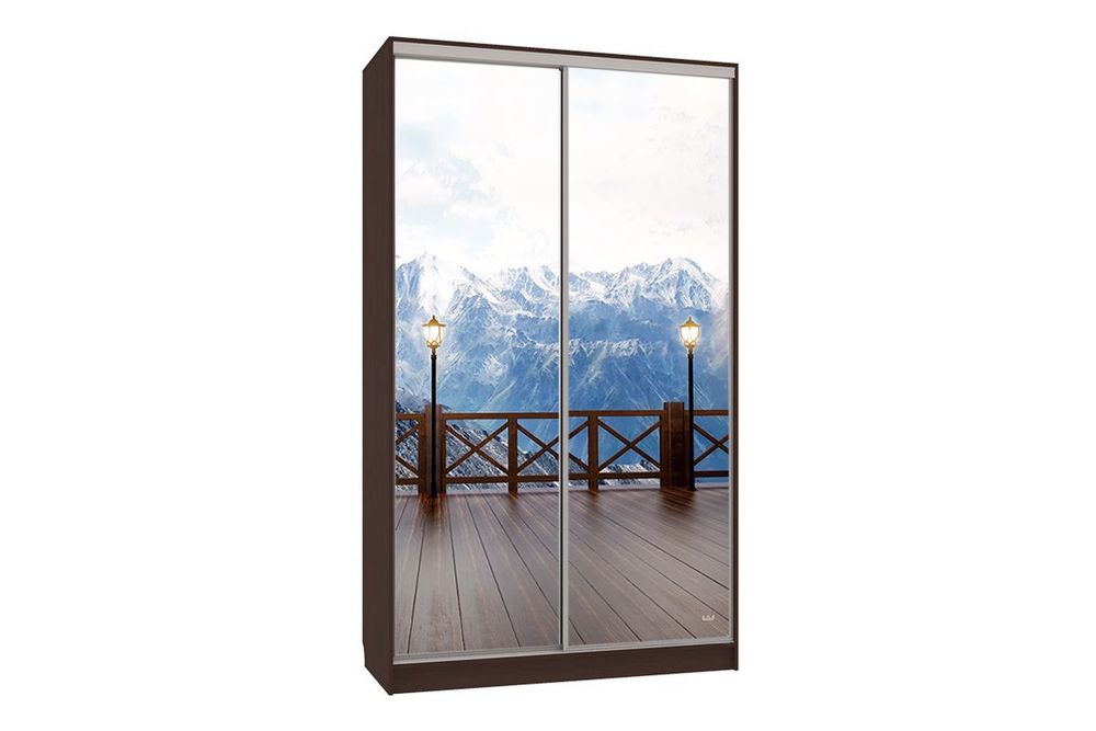 Шкаф-купе "Рио-7 600 Горы" (венге), ЛДСП 16 мм, Мебельсон