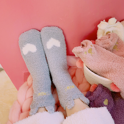 Носки теплые "Сердечко" (бел.)