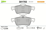 VALEO - 301783-VAL - Brake Pad Set, disc brake