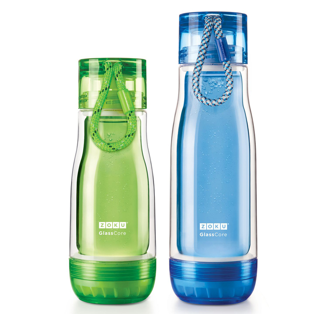 Бутылка zoku 325 мл зеленая