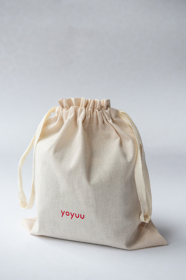 Хлопковый мешочек для стирки и хранения с логотипом yoyuu