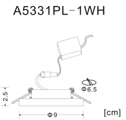 Точечный встраиваемый светильник Arte Lamp