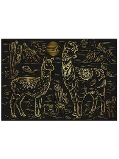 Гравюра А4 в конверте. Чудесные ламы (Арт. Г-8518)