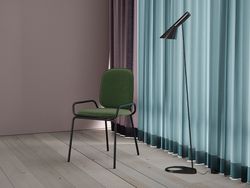 Стул Ror, 2 Frame, рогожка, черный /зеленый