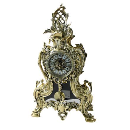 Bello De Bronze Часы Конша с маятником, золото