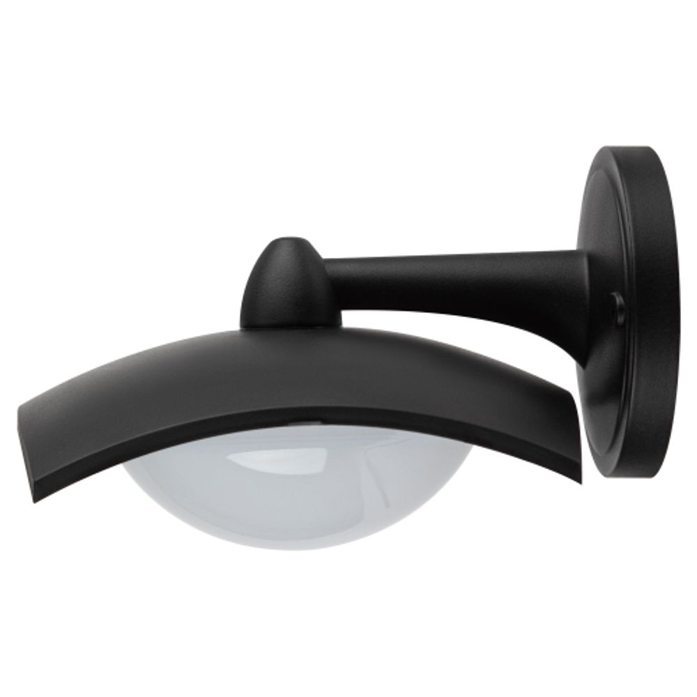 Садово-парковый светильник ЭРА ДБУ 07-8-004 Дели 4 черный 4 гранный настенный IP44 светодиодный 8Вт 6500K