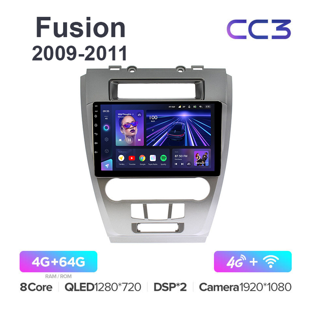 Teyes CC3 10,2"для Ford Fusion 2009-2011