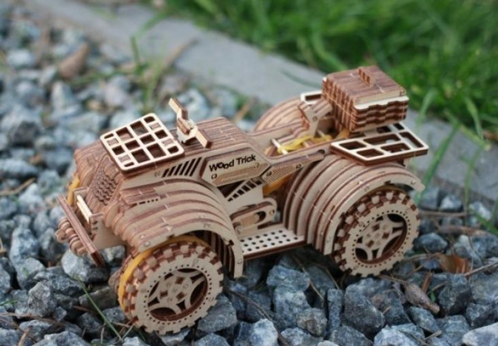 Механический 3D-пазл из дерева Wood Trick Квадроцикл