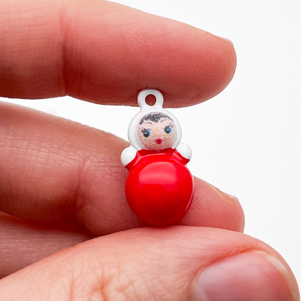 Подвеска Матрешка, размер 18*9 мм, цена за 1 шт