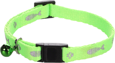 Ошейник для кошек ZIGGI 20-35 см/ 10 мм, зелёный, Flamingo