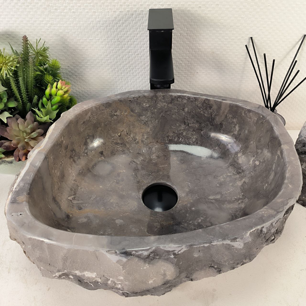Раковина из мрамора Erozy Grey EM-65089 44*37*15 0882