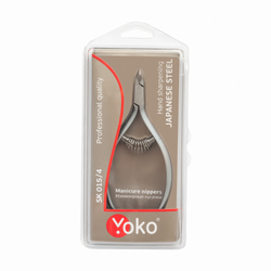 Yoko Кусачки SK 015-4 для кутикулы серия Premium со спиральной пружиной и лезвием, 4 мм