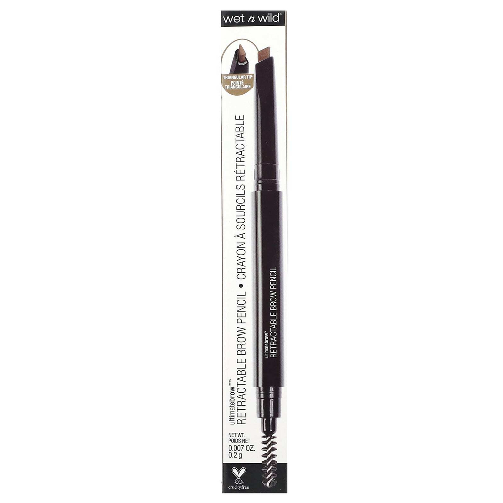wet n wild, Ultimate Brow, карандаш для бровей, оттенок 625A Taupe, 0,2 г (0,007 унции)
