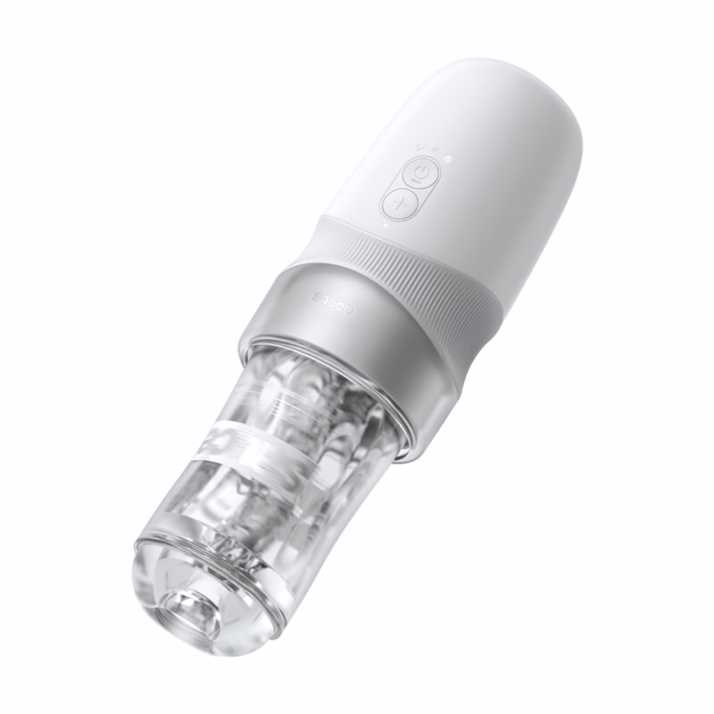 Белый автоматический мастурбатор Extra Sauce (Цвет: белый)