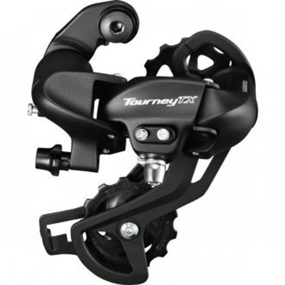 Переключатель задний SHIMANO TOURNEY, TX800, 7/8 скоростей, крепление на петух, черный