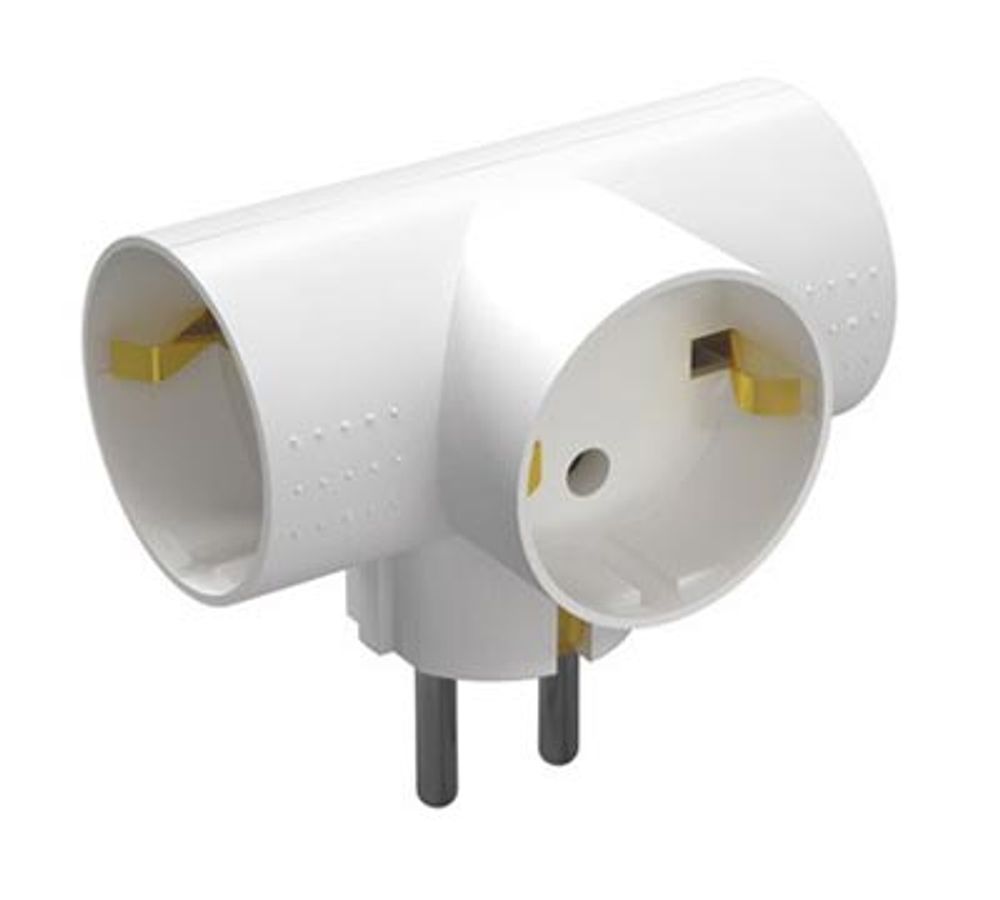 Сетевой разветвитель Фотон АМ 16-3ТЕ 16A, с заземл. конт., тройник