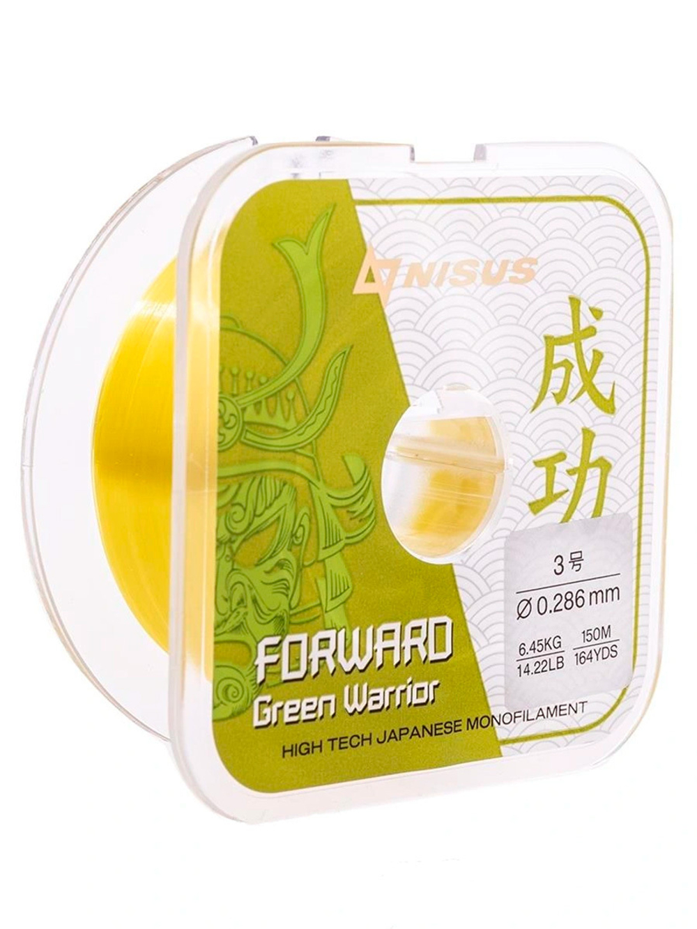 Леска для рыбалки Nisus FORWARD Green Warrior Nylon 0,309mm/100m (N-FGW-0309-100)