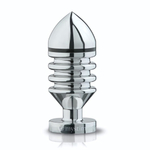 Металлическая анальная пробка Hector Helix Buttplug S - 10 см. (Цвет: серебро)
