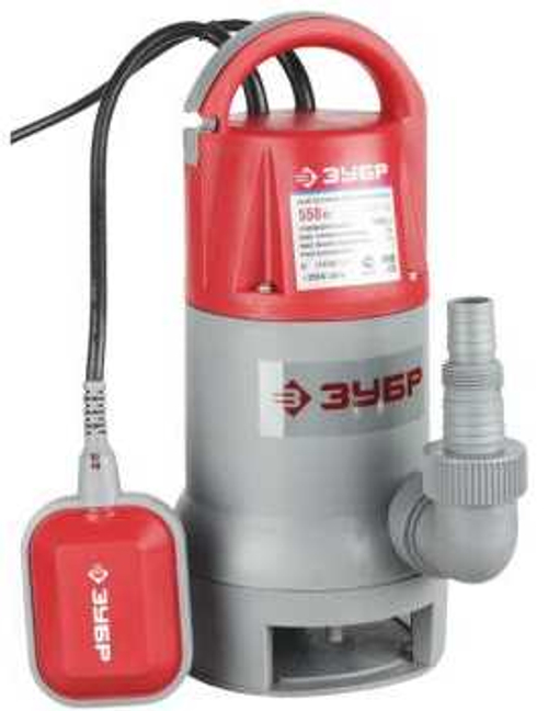 Насос универсальный для чистой и грязной воды 550w, ЗУБР, ЗНПГУ-550