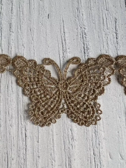 Тесьма кружево для рукоделия и вязания бабочки