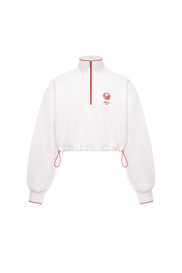 Укороченная толстовка с принтом ATHLEISURE Белый