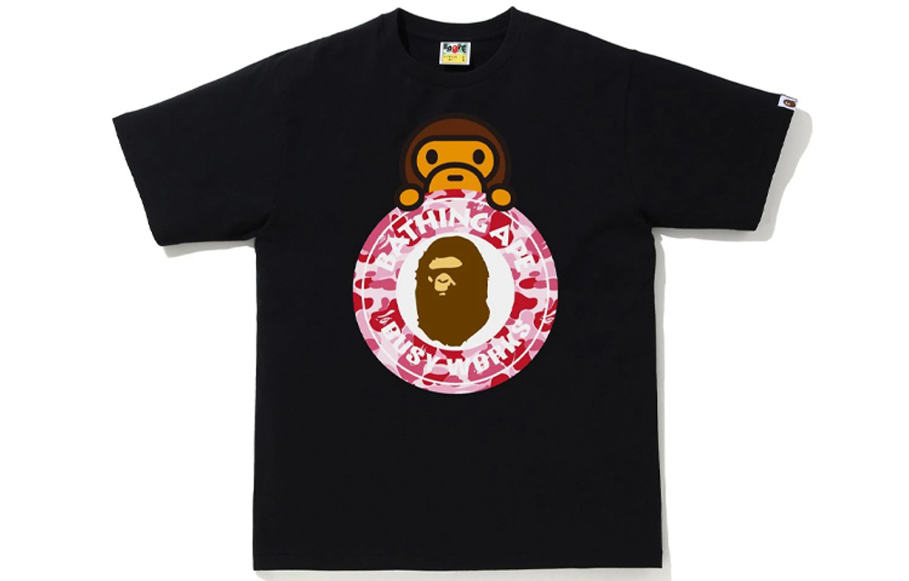 A Bathing Ape Abc Camo Milo On Busy Works Tee