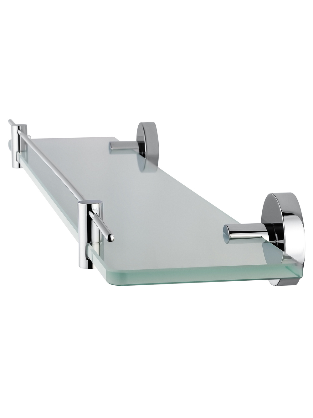 Стеклянная полка для ванной WONZON & WOGHAND EASY, Хром (WW-8127)