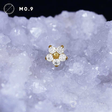Flower Crystal PVD Yellow