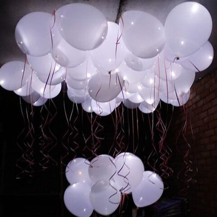 Шар воздушный, светящийся Белый