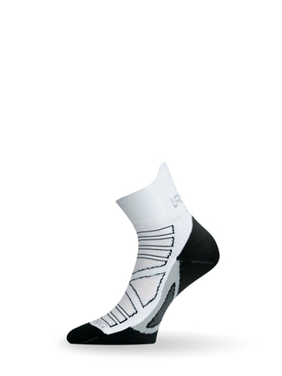Носки Lasting RPC 098, microfiber+polypropylene, белый с черной подошвой и серой полоской, размер XL , RPC098-XL