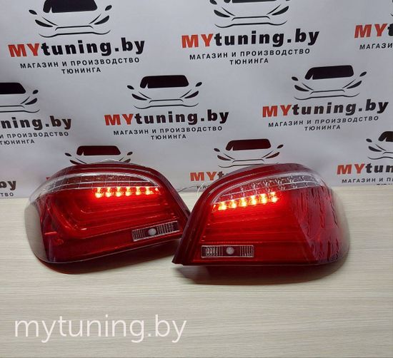 Задние фонари для BMW 5 E60 LCI (07-10) LED красные светлые