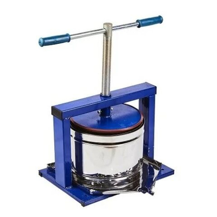 Пресс винтовой для отжима сока из фруктов, овощей и ягод "ЛАН" (соковыжималка) 10 литров