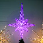 Макушка - звезда на елку «Роза Ветров RGB» с эффектом перемены цвета